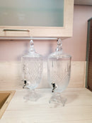 Bella Home Fontaine à boisson 5L en cristal texture à relief - cam İçecek dispenseri