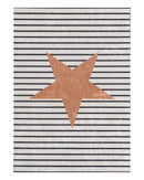 BELLA TAPIS Motif Rayé Etoile Or Tapis lavable antidérapant et antibactérien- Bella-Home: art de la table, verrerie, trousseau de mariée, décoration