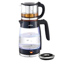 SCHÄFER Théière bouilloire électrique noir en verre - Bella Home