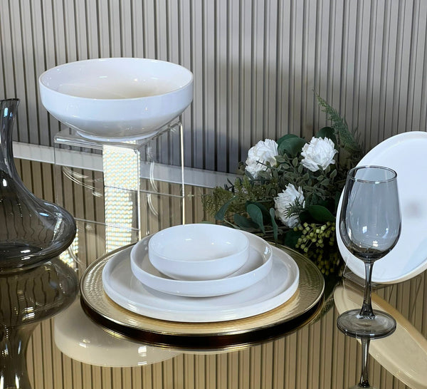 ZELLERFELD ALICE BLANCO Service de table 25 pièces 6 personnes - Bella Home