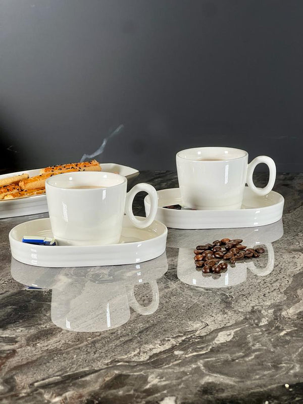 ACAR PERLA Tasses à café en porcelaine 6 personnes