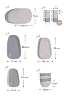 ACAR FREZYA Service petit-déjeuner 6 personnes 21 pièces