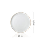 ACAR NORDIC PURE WHITE ISTANBUL Lot de 6 Assiettes à Dessert de 20 cm - Bella Home