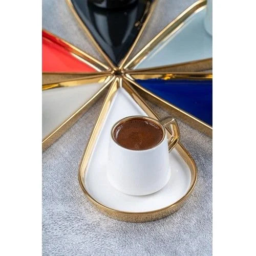 ACAR LOVERICA   Set de 6 tasses à café en porcelaine ACAR LOVERICA  6lı Porselen kahve fincan takımı ACAR LOVERICA  6-teiliges Porzellan-Kaffeetassen-Set