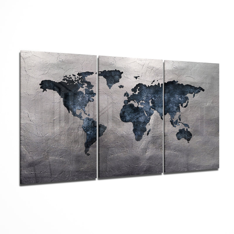 Méga Tableau en verre - World Map Mega Cam Boyama - Dünya Haritası Mega Glasplatte-World Map