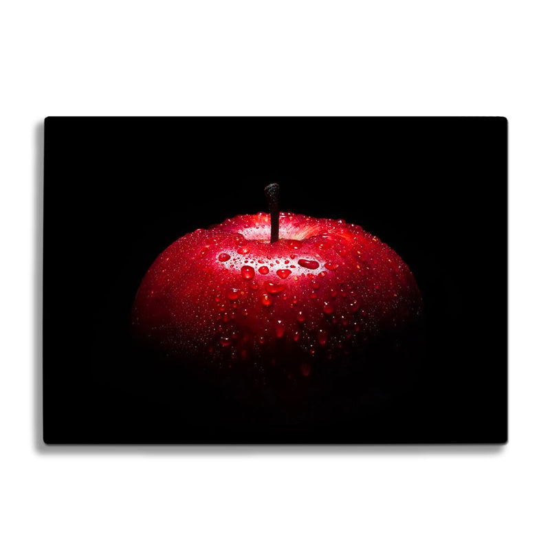 BELLART - Pomme rouge - Planche à découper en verre à impression UV 35x25 cm
