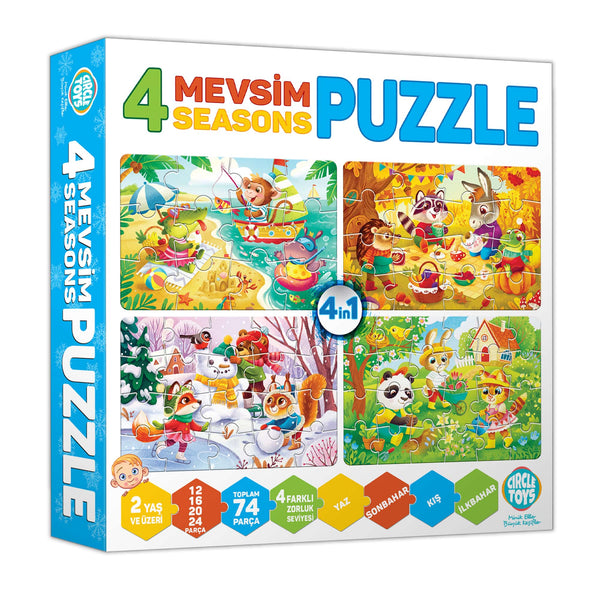 Puzzle des 4 saisons 4 Mevsim Puzzle Puzzle der 4 Jahreszeiten