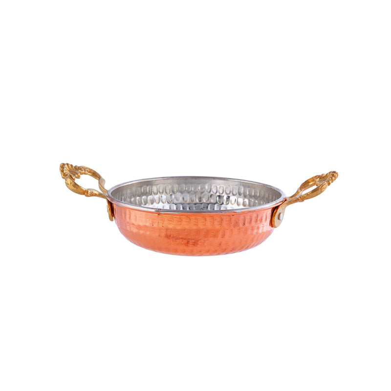 KARACA ANTIK Poêle en cuivre 12 cm - Bakır Sahan 12 cm
