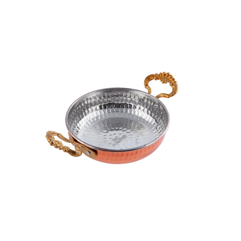 KARACA ANTIK Poêle en cuivre 12 cm - Bakır Sahan 12 cm