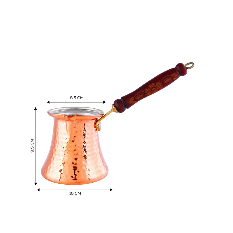 KARACA ANTIK Taille L - Cafetière turque en cuivre - Bakır Cezve - L boyut