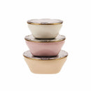 KARACA FANCY LIGHT 3 Boîtes de conservation - 3'lü emaye saklama kabı