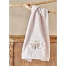 KARACA HOME GOLDIE  Set de bain rose pâle avec broderie en 3D  KARACA HOME GOLDIE  3D Nakışlı offwhite-pudra aile seti 