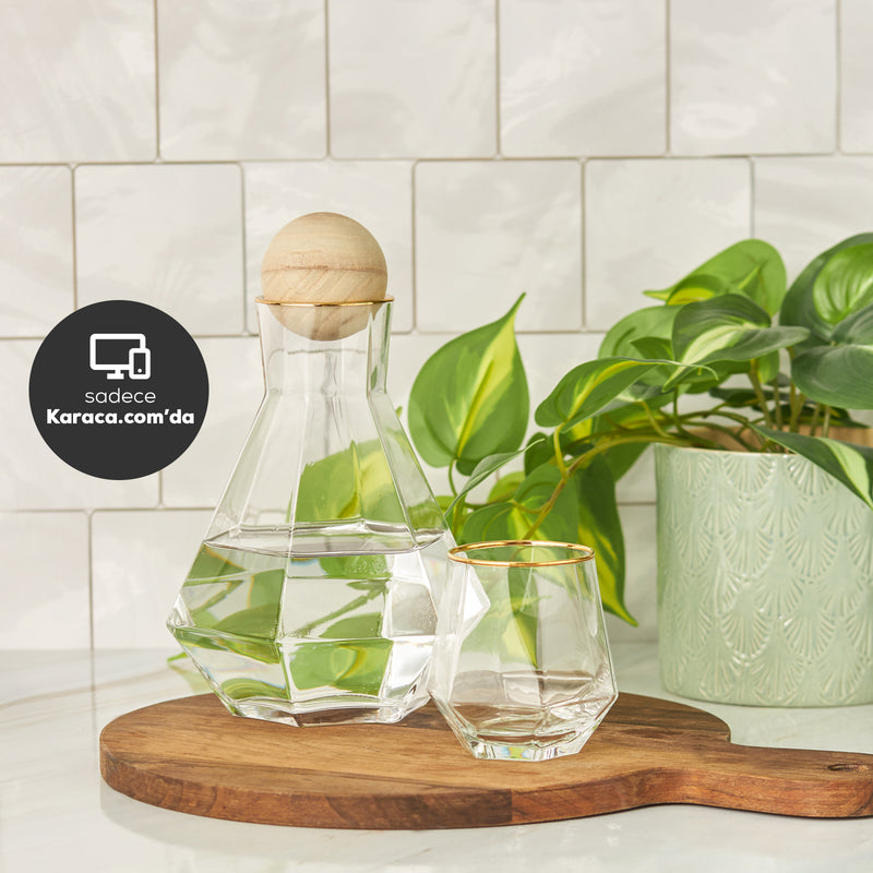 KARACA DAKOTA  Carafe d'eau 1300 ml - Mantar Tıpa Sürahi 1300 ml