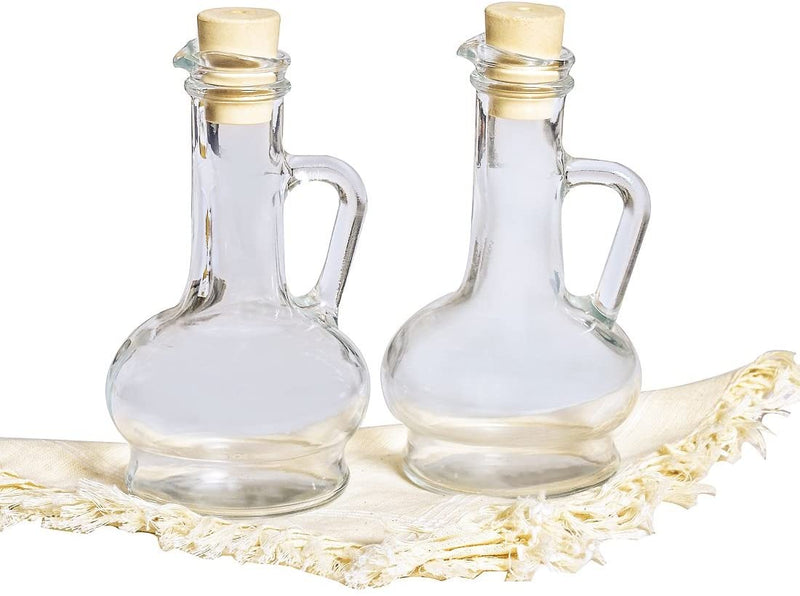 PAŞABAHÇE OLIVIA Lot de 2 bouteilles à huile et vinaigre en verre avec anse et bec verseur - 2'li Yağlık Sirkelik