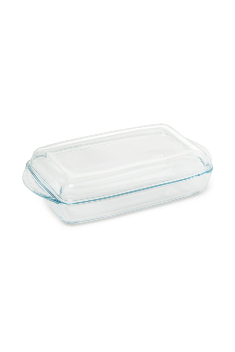 Pasabahce-plateau-rectangulaire-Pyrex-avec-couvercle Dikdörtgen Tepsi Kapaklı 33 x 19 cm