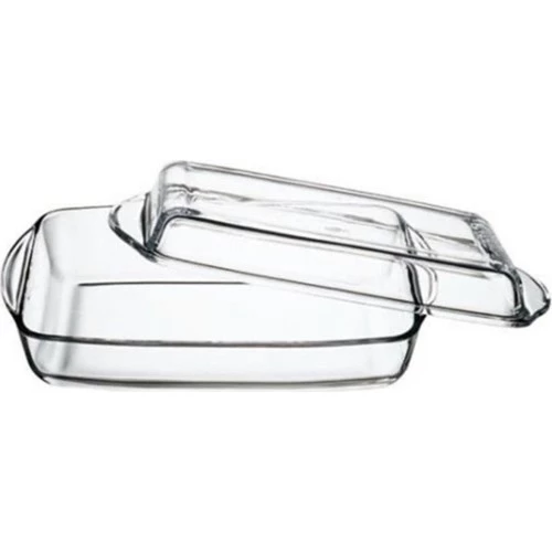 Pasabahce-plateau-rectangulaire-Pyrex-avec-couvercle Dikdörtgen Tepsi Kapaklı 33 x 19 cm