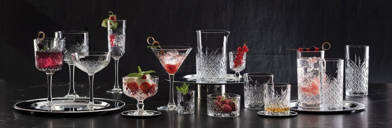 PAŞABAHÇE TIMELESS Lot de 6 petits verres à pied 60 ml - Kahve Yanı Su Bardağı